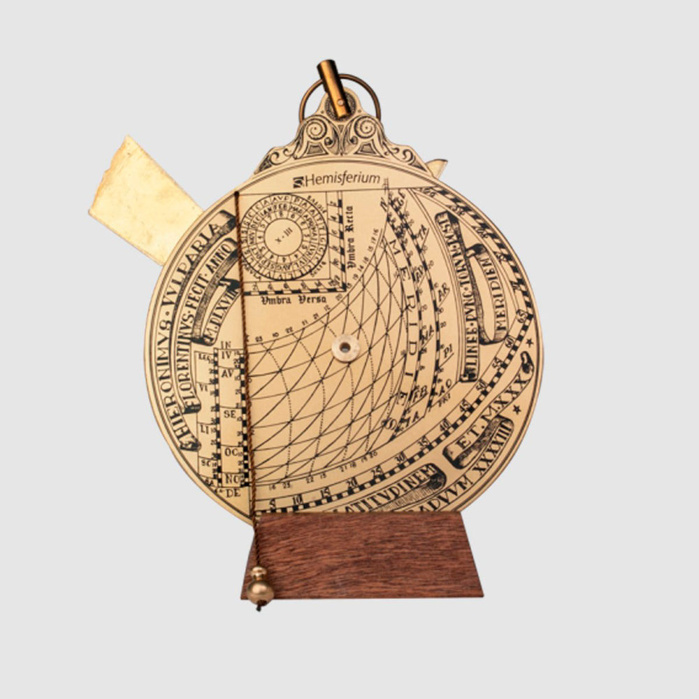 
                  
                    Cargar imagen en el visor de la galería, Nocturlabio-Hemisferium, Reloj de sol, Instrumento navegación, Observación Astronómica, Artesanía para coleccionistas
                  
                