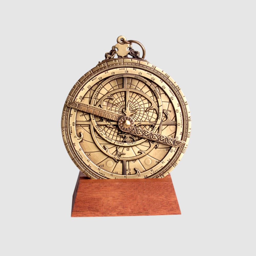 Astrolabio Planisférico LHV , Replica Histórica, Objeto de Coleccionista, para amates de la Ciencia y la Astronomía