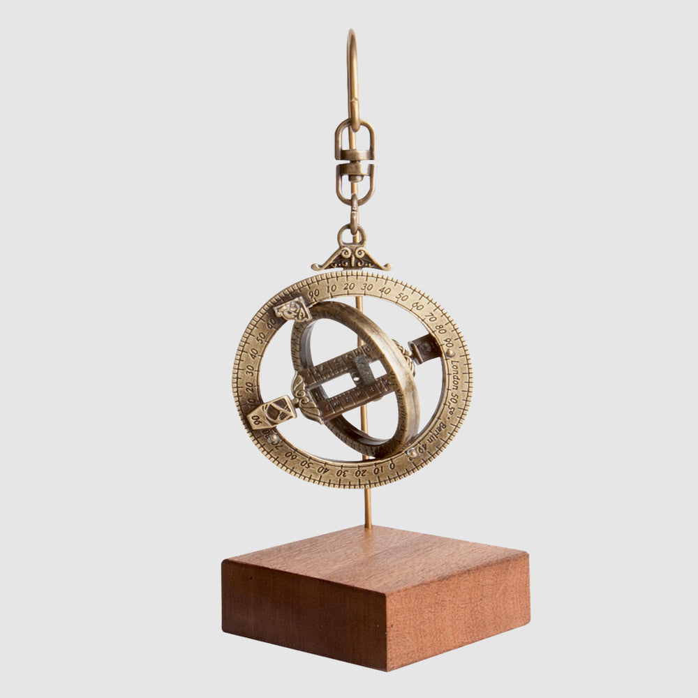 Reloj Solar Universal, Miniatura Anillo Astronómico, elegante reproducción, objeto de colección, Artesania y ciencia